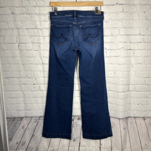 Ariat Trouser Jeans Mid Rise Stretch Kelsea Wide Leg Denim 10027695 Western - Picture 6 of 14